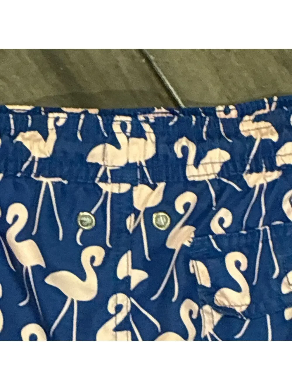 Tom & Teddy Rose Flamingos Classic Swim Shorts - Size Boys 11/12